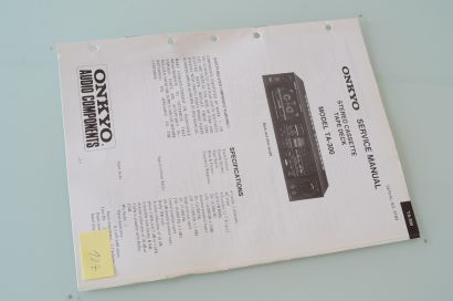 Onkyo TA-300 Service Manual