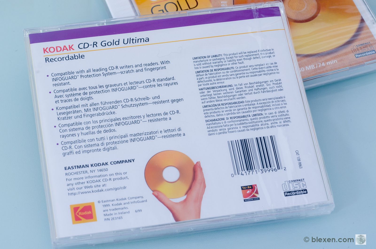 Kodak CD-R ULTIMA GOLD 74 Min. 650MB, 5 pcs.