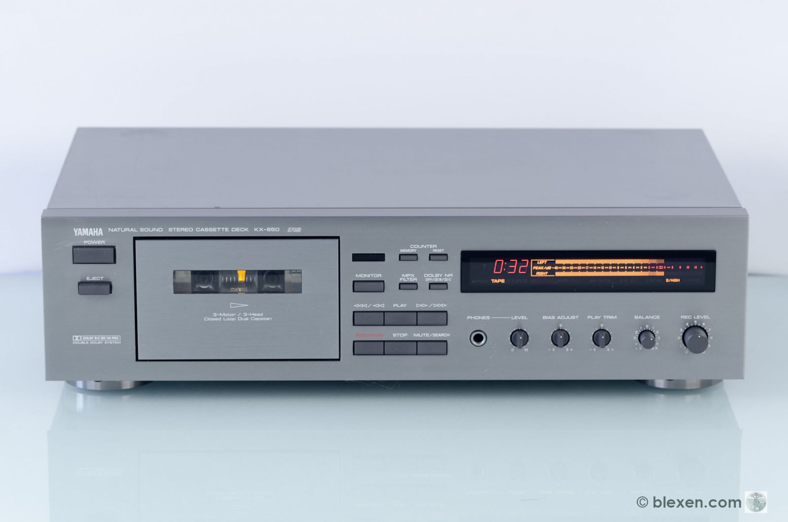 Yamaha KX-650 3 Head Cassette Deck  			