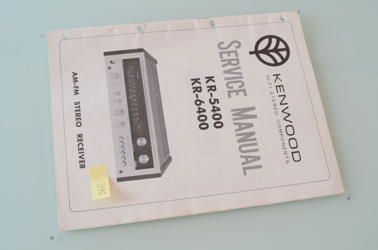 Kenwood KR-5400 KR-6400 Service Manual  			