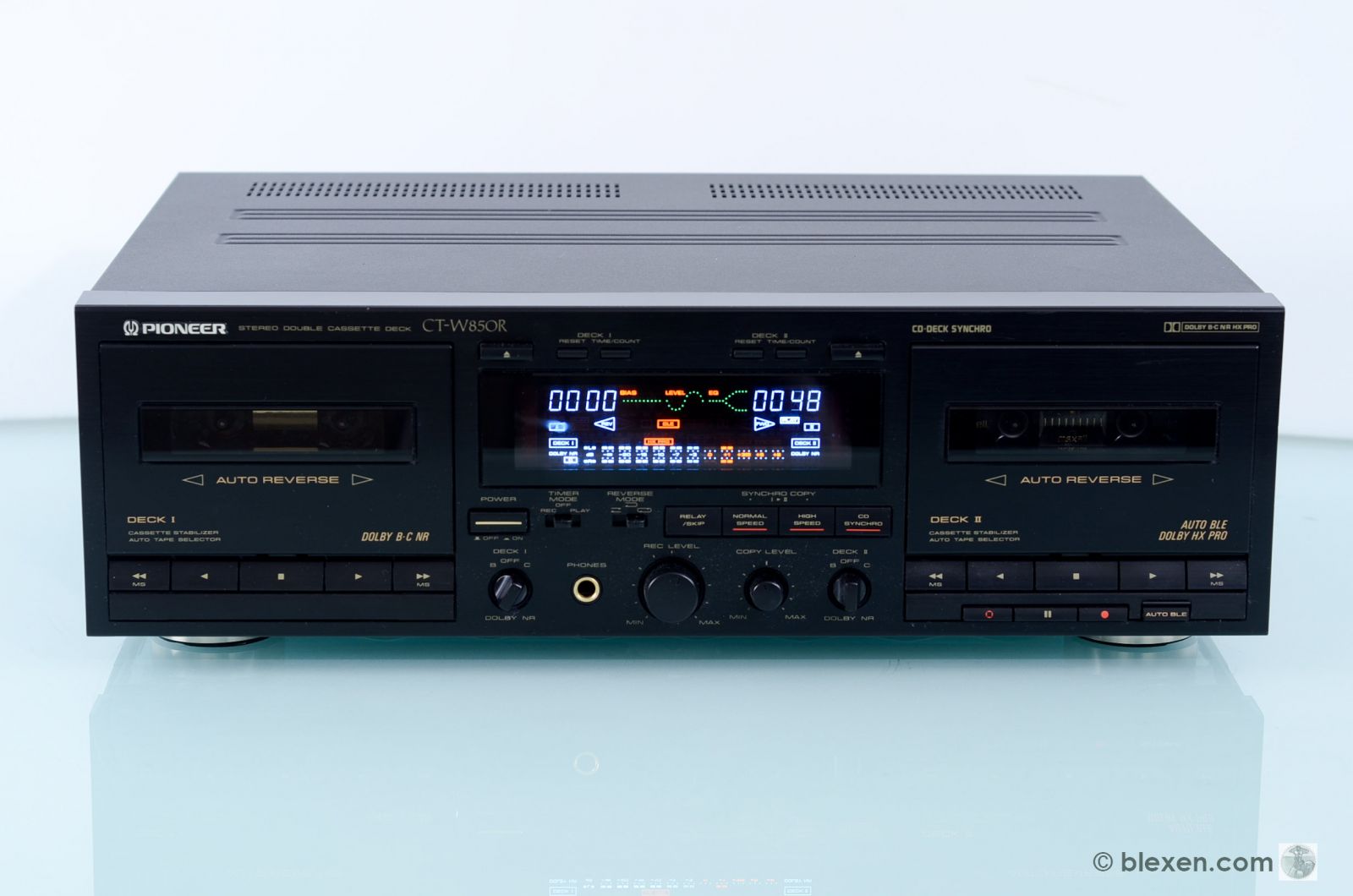 Pioneer CT-W850R Autoreverse Cassette Deck, Top of Lineup  			