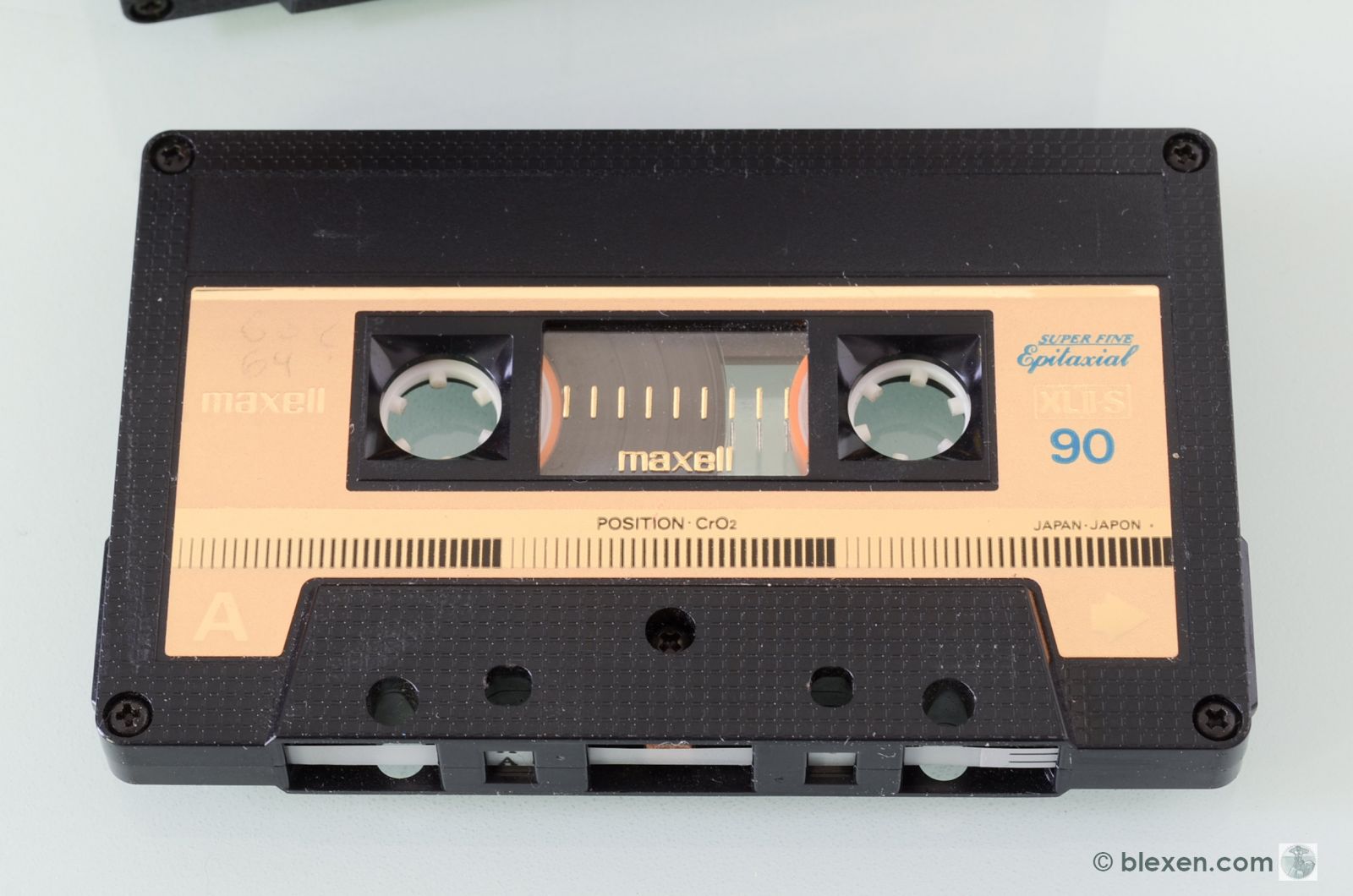 Maxell XL-II-S C-90 Tapes, 1982, used, excellent in BASF C-BOX