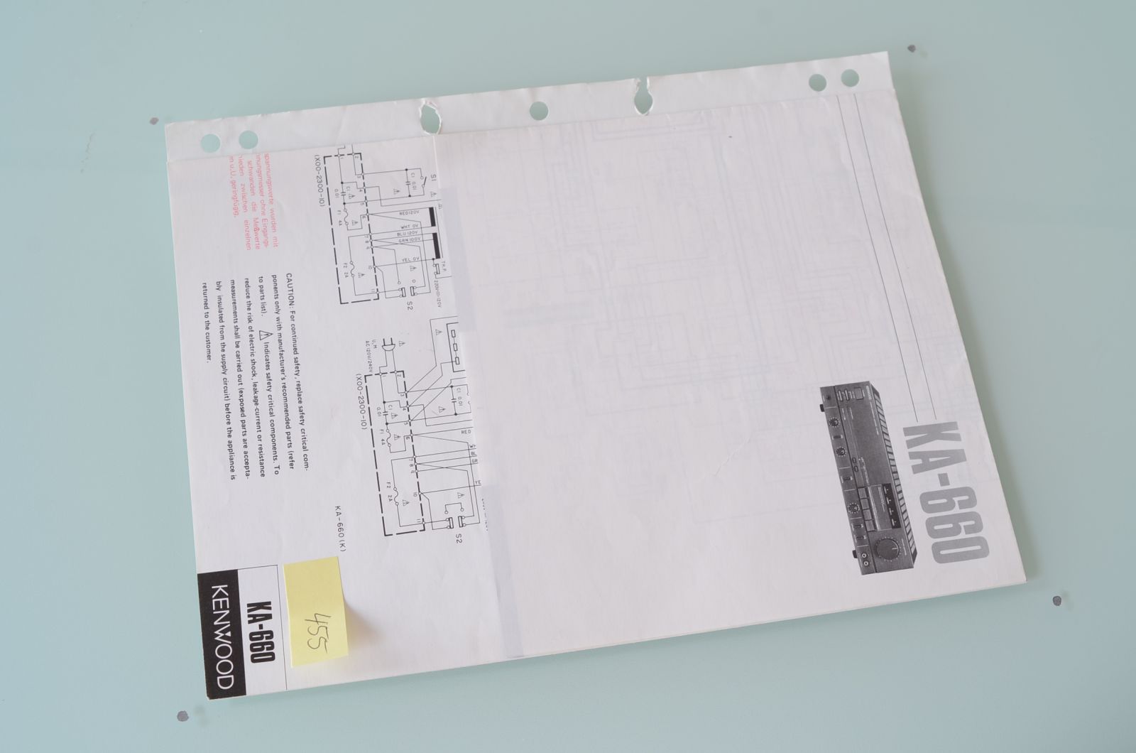 Kenwood KA-660 Service Manual  			