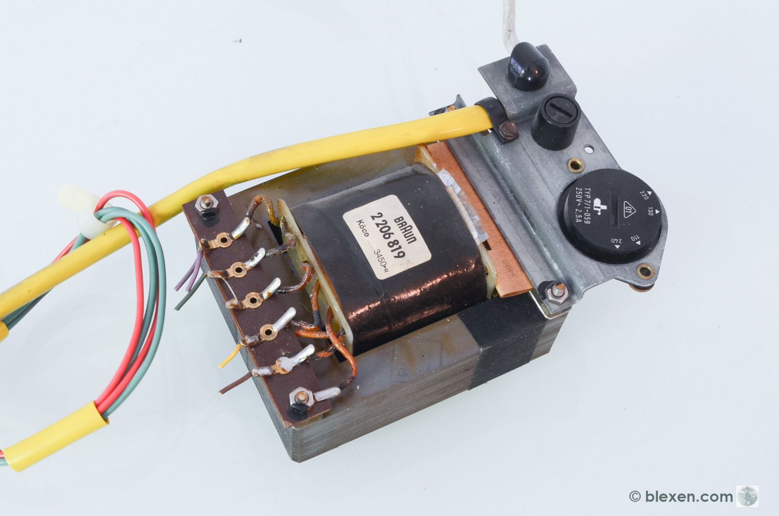 Braun TG-1000, TG-1020 Power Transformer with Voltage Selector  			