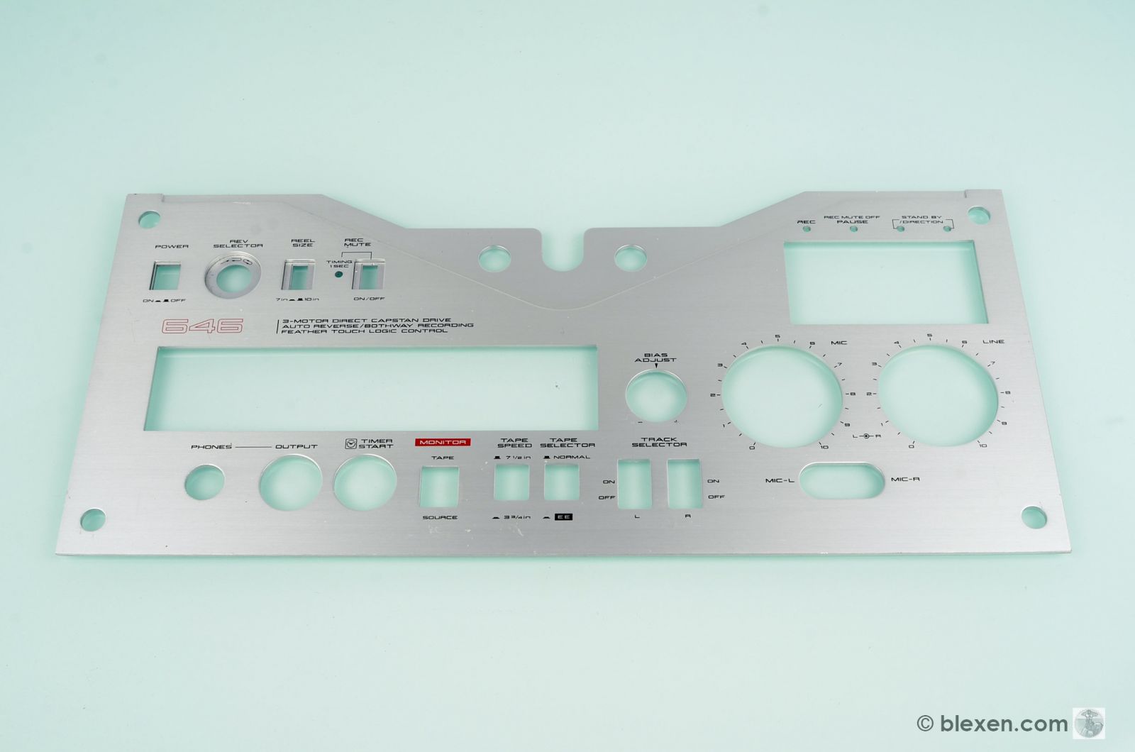Akai GX-646 Lower Front Panel  			