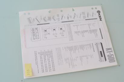 Kenwood KT-500 Spec Sheet Schematics