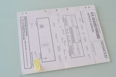 Kenwood KX-W4080 / W6080Service Manual