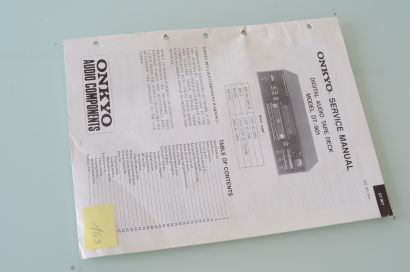 Onkyo DT-901 Service Manual