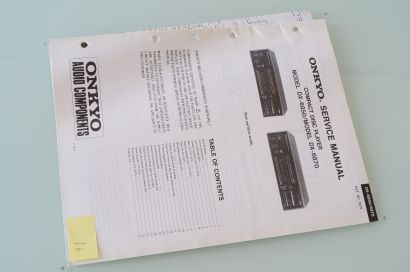ONKYO DX-6850 / DX-6870 SERVICE MANUAL