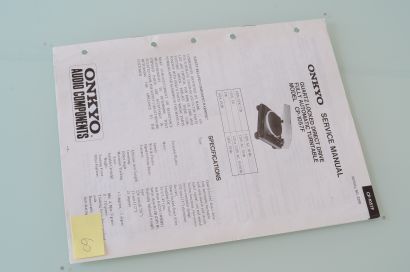 ONKYO CP-1057F SERVICE MANUAL