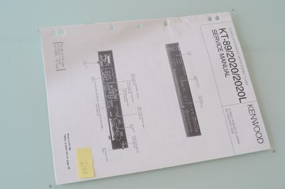 Kenwood KT-2020 / 2020L / KT-89 Service Manual