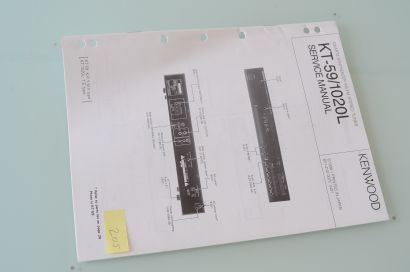 Kenwood KT-59 / 1020L Service Manual
